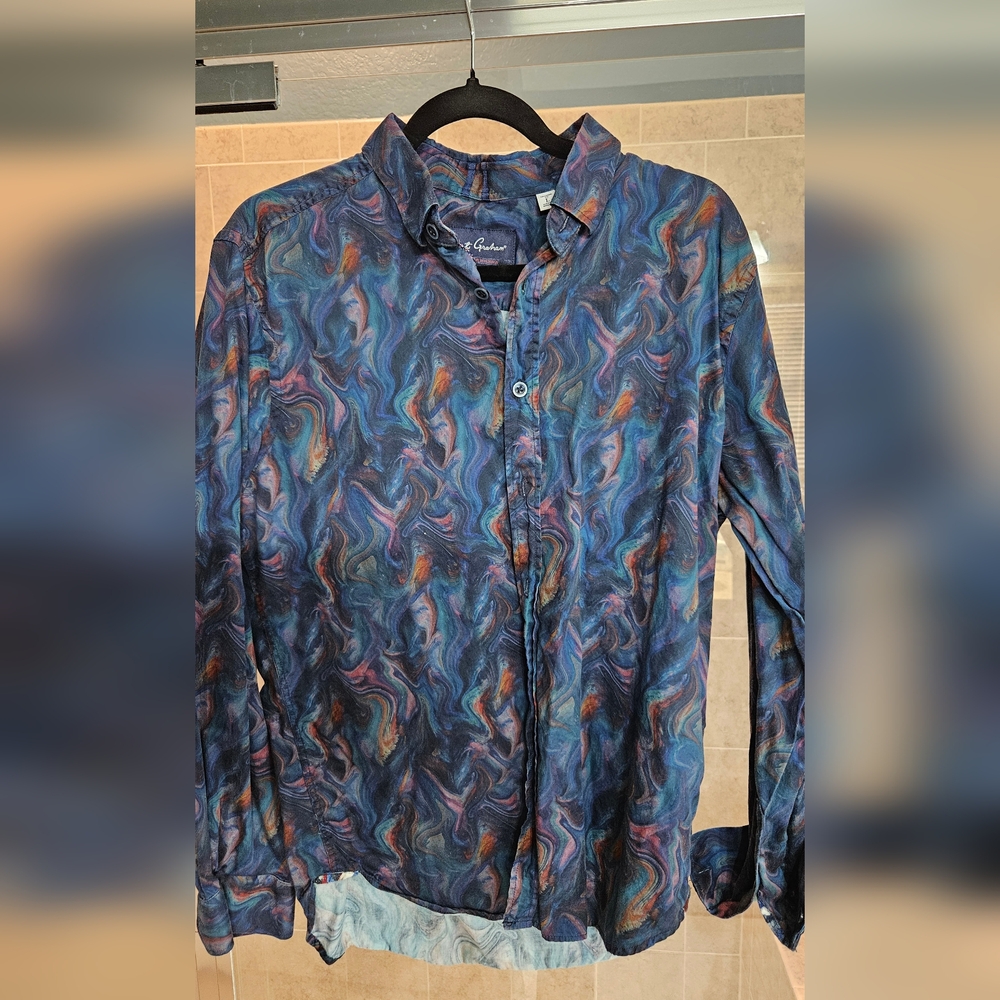 Robert Graham Multicolor Swirl Dress Shirt